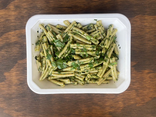 Kale Pesto Brown Rice Pasta