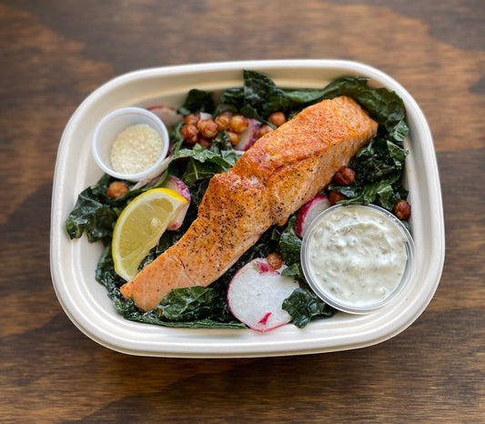 Salmon Kale Caesar!