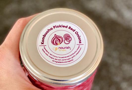 Nourish to Heal Kombucha Pickled Red Onions